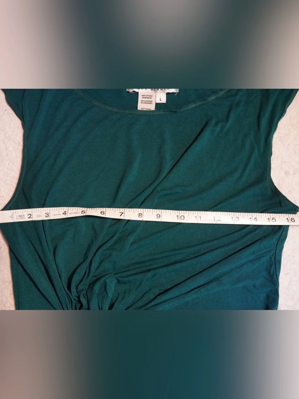 Max Studio Teal Knot-Detail Knee Dress Size L - Picture 3 of 6